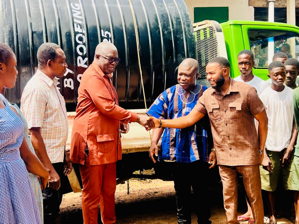 Davida CEO with Volta Regional minister