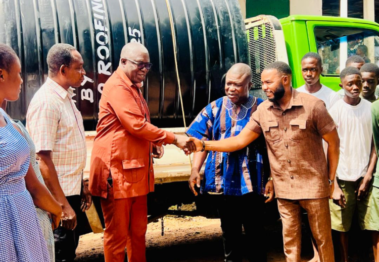 Davida CEO with Volta Regional minister